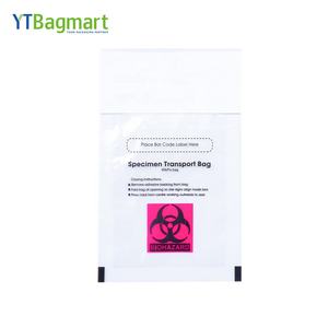 Le spécimen biologique du laboratoire 95kpa a scellé le sac avec un double symbole de risque biologique de poche - Product Image 2