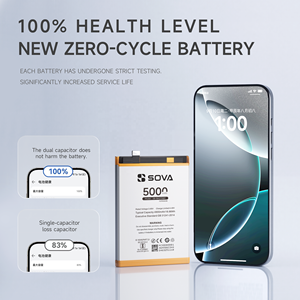 Sova แบตเตอรี่ดิจิตอลความจุสูง3260mAh <span class=keywords><strong>B</strong></span>-<span class=keywords><strong>E5</strong></span>สำหรับ <span class=keywords><strong>VIVO</strong></span> Y81 Y83 Y81S Y83A แบตเตอรี่โทรศัพท์มือถือ - Product Image 2