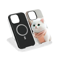 Coque de téléphone magnétique FONLYU 2-en-1 avec film de protection arrière, étui 3D double couche à sublimation vierge pour iPhone 18 17 16 15 Pro Max