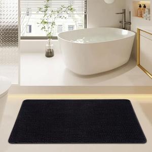 Tappetini da bagno assorbenti per il bagno per il bagno esterno e il tappeto assorbente per il pavimento del portico del tappeto e del tappeto assorbente nero e L - Product Image 2