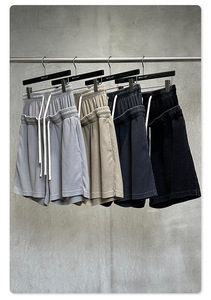 Pantalones cortos para hombre de alta calidad, multicolor, con logotipo personalizado, al por mayor, estilo vintage, lavados con ácido, lisos, holgados. - Product Image 2