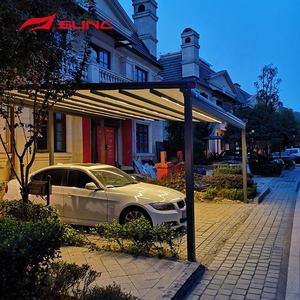 SUNC 3x3 Pergola noire et blanche gazébo moderne, Pergola d'extérieur avec toit rétractable, Pergola en aluminium, <span class=keywords><strong>ombre</strong></span> non revêtue - Product Image 4