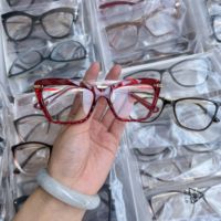 Dernier Stock Lunettes Œil-de-Chat Mixtes TR90 Montures Optiques Femme en Métal
