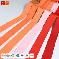 Bande élastique tricotée colorée en gros, sangle élastique jacquard OEM, sangle élastique tricotée sur mesure pour sacs et vêtements