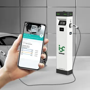 OCPP 2.0 ISO15118 Type 2 Dual Ports 22kW 7kW Wholesale AC Ev Charging Station Commercial Electric Vehicle Ev Charger