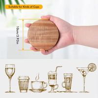 Sous-verre circulaire en bois multifonctionnel, sous-verre pour tasse de bureau, tapis isolant pour tasse à café, ouvre-bouteille de bière