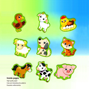 Libro de Actividades con Pegatinas <span class=keywords><strong>para</strong></span> Niños Pequeños de 3 a 5 Años, Libro Interactivo de <span class=keywords><strong>Cuentos</strong></span> de Animales del Bosque, Regalo Educativo Preescolar <span class=keywords><strong>para</strong></span> Niños y Niñas - Product Image 3