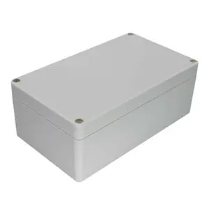 Waterproof Electrical Project Instrument Junction Box Custom IP65 ABS Plastic Cable Wire Terminals Enclosure With Hinged Cover