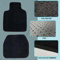 Tapis de sol universels pour voiture, sur mesure, en gros, avec éclairage Starlight, bleu Accord, LED, polyester écologique, design luxueux