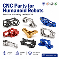 Composants robotiques avancés en laiton avec texture moletée, alvéoles de précision et dimensions stables, pièces usinées CNC