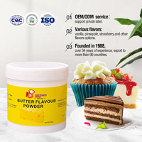 Poudre aromatisante au beurre certifiée Halal, agent aromatisant à haute concentration pour gâteaux et pains