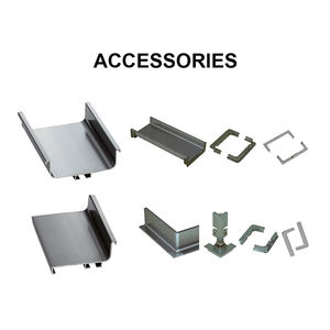 Armario de cocina de canal de aluminio, Base dorada, perfil de golf - Product Image 2