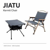 Chaise pliante en alliage d'aluminium style Kermit, portable, légère, pour camping, pique-nique, pêche, croquis, chaise d'extérieur OEM