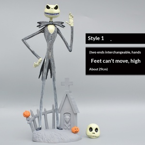Figura de acción de PVC de Jack Esqueleto Espeluznante para Halloween y Navidad, modelo de juguete decorativo personalizado para el hogar - Product Image 4