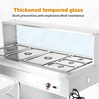 Professionelle Kommerzielle Speisenwärmer-Vitrine mit Einstellbarer Temperaturregelung für Restaurant-Buffets