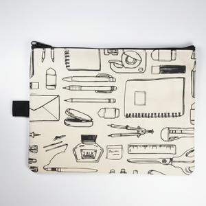 FC-4 papeterie motif fermeture éclair sac de rangement B6 sac - Product Image 1