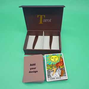 Personalizar crear mi propio diseño clásico astrología oráculos juego de <span class=keywords><strong>cartas</strong></span> en caja magnética Borde de lámina de oro 78 <span class=keywords><strong>cartas</strong></span> de Tarot - Product Image 2