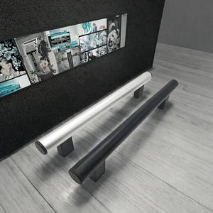 Kenop Lemari Aluminium Alloy LS415 XUKUN, Hitam, Bentuk Persegi, Model T-Bar, untuk Lemari Tangga, Lemari Pakaian, Lemari, dan Laci, Heavy Duty CNC - Product Image 3