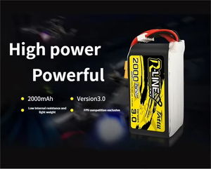 Batterie Lipo Tattu R-Line Version 3.0 2000mAh 14.8V 120C 4S pour Quadcoptères FPV de Course - Connecteur XT60 - Livraison Gratuite - Meilleures Ventes - Product Image 4