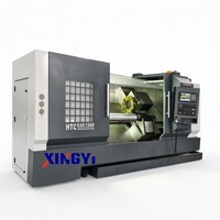 TCK63 45 °   Torno CNC de Cama Inclinada de Alta Precisión con Torreta Servo de 12 Estaciones para Torneado de Ejes de Piezas Automotrices, Mecanizado de Metales, CE ISO9001