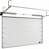 Sistema de Elevación Vertical con Panel de Acero Resistente, Puerta Seccional Automática de Alta Resistencia para Uso Comercial, Resistente al Viento