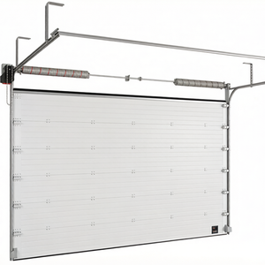 Système de rail de levage vertical, panneau en acier durable, <span class=keywords><strong>porte</strong></span> sectionnelle automatique résistante au vent pour usage commercial intensif - Product Image 1