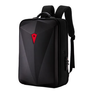 도매 사용자 정의 17 인치 하드 쉘 남성용 배낭 지퍼 폐쇄 스트랩 운반 시스템과 남녀 공용 방수 USB 노트북 가방 - Product Image 1
