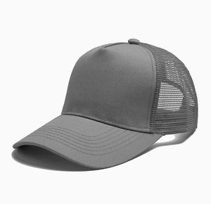 Custom Logo Mesh Back <b>Plain</b> Baseball Hat Structured Trucker <b>Cap</b> for Trade Show Giveaways - Product Image 3
