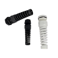 Passe-câble en nylon étanche de type M, connecteur spiralé flexible réglable, anti-pliage, serrage large