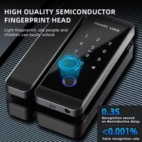 Serrure Intelligente pour Porte en Verre de Bonne Qualité et à Bon Prix avec Empreinte Digitale, Mot de Passe, Stockage Cloud et Carte Mémoire