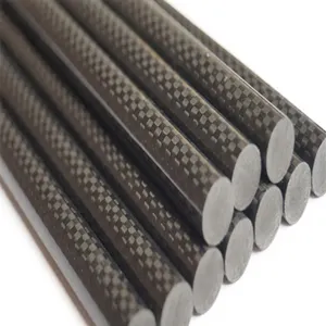 Fábrica de atacado de fibra de carbono pultrudada 5mm 6mm 8mm 12mm 3K em tecido de carbono laminados