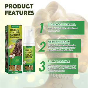 <span class=keywords><strong>Mousse</strong></span> per Capelli Jaysuing 60ml, Spray Modellante Idratante per Ricci, Lucidante con Estratti Vegetali - Product Image 6