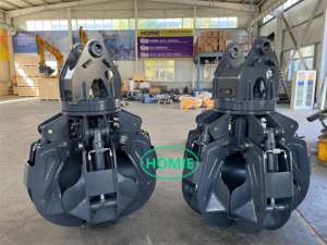 Homie ตะแกรงเหล็กหมุนได้360เครื่องขูดเศษเหล็กแบบหมุนหัวจับเปลือกส้มไฮดรอลิกสำหรับรถขุด5-35ton - Product Image 3