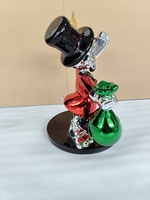 Statue en résine de Donald Duck plaquée or et chromée, populaire pour la sculpture Pop Art pour la maison, l'intérieur, l'artisanat élégant