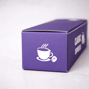 กล่องบรรจุภัณฑ์กาแฟสำเร็จรูปสำหรับอีคอมเมิร์ซ กล่องไปรษณีย์ลูกฟูก E Flute แบบฝาพับ กล่องไปรษณีย์แบบกำหนดเอง - Product Image 5