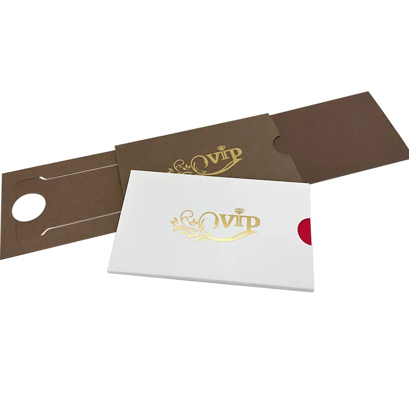 Busta personalizzata di carta di lusso nfc confezione regalo nero Vip di credito smart piccole scatole per biglietti da visita