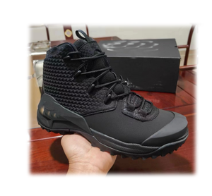 DF32 Coyote Brown 4 Seasons Customized Black Long <b>Boots</b> Middle Cut Sneakers <b>Hiking</b> Shoes Light Weight Comfortable Made in China - Product Image 3