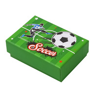 Elegante Caja de Regalo de Dos Piezas con Logotipo Personalizado, Tapa y Base de Papel, para la Copa Mundial de Fútbol 2026, Recuerdo para Aficionados