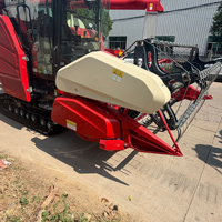 Moissonneuse-batteuse agricole à prix d'usine avec vitesse d'alimentation de 7 kg/s pour riz et blé, en stock