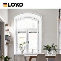 Fábrica Eloyd OEM ODM: Puerta de Cocina Moderna Vertical Exterior con Rotura de Puente Térmico, de Aleación de Aluminio, Doble Acristalamiento Low-E, Insonorizada y Energéticamente Eficiente