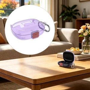 Étui de protection intégrale en TPU transparent pour boîtier de charge d'écouteurs, housse pour écouteurs <span class=keywords><strong>JBL</strong></span> Endurance <span class=keywords><strong>Peak</strong></span> 4 avec mousqueton - Product Image 5
