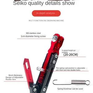 Support latéral simple pour véhicule électrique, pour la modification de moto, avec support de pied et rampes intégrées - Product Image 1