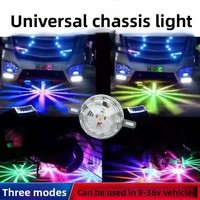 Lampu sasis LED mobil truk 12v24v, lampu ambient warna-warni, lampu lantai bunga berkedip, lampu dekoratif motor