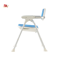 Chaise de douche pliable contemporaine réglable en hauteur avec dossier, capacité de charge de 180 kg, siège de salle de bain sécurisé pour personnes âgées
