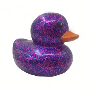 2.95 Inch Glitter Rubber Ducks Toy 6 Colors Assortment <b>Bath</b> Gifts Fidget Stress Relief Toys for Baby Kids Showers Summer Pool - Product Image 5