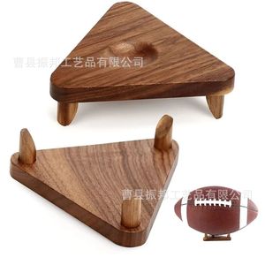 Shinb Wooden Ball Display <b>Stand</b> Solid Wood Desktop Rack For Soccer Basketball Volleyball Tennis Ball Storage - Product Image 3
