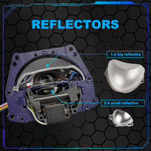 Siêu sáng laser bi LED ống kính máy chiếu H4 Laser ma trận H4 xe bi LED ống kính máy chiếu với ánh sáng laser mini ống kính đôi - Product Image 2