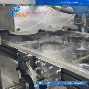 Volledig automatische driestation aluminium lunchbox tray thermoforming mal CNC-proces hot runner/cold runner voor efficiënte productie - Product Image 5