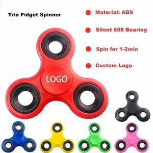 Juguetes Antiestrés Personalizados con Logotipo, Trio Fidget Spinner, Ideales para Eventos y Regalos Promocionales - Product Image 1