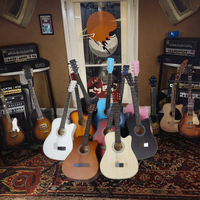 Beginner 38-Inch Acoustic Guitar Custom Professional Musical Instrument Durable Travel 6 String Guitar Various Colors Wholesale